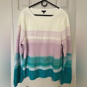 talbots xl cable knit sweater Colorful Casual Fall